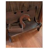 Wooden Duck decorative small bench