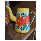 Floral Enamel Coffee Pot