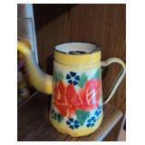 Floral Enamel Coffee Pot