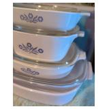 Corning Ware Blue Cornflower Casserole Set