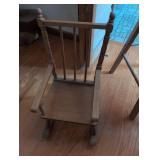 Wooden Doll rocking chair