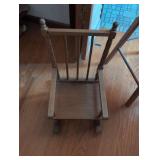 Wooden Doll rocking chair