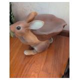 Ceramic Brown Rabbit Garden Figurine