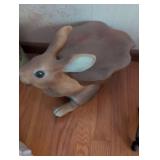 Ceramic Brown Rabbit Garden Figurine