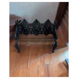 Decorative Cast Iron Wall Shelf with Heart Design