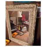 Ornate Wall Mirror with Detailed Floral Frame