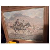 Western Cattle Drive Oil Painting