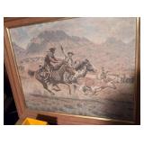 Western Cattle Drive Oil Painting