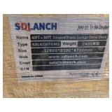 Unused SDLanch 42x30ft Triple Bay Metal Garage Shed Kit SDL4230TGMS