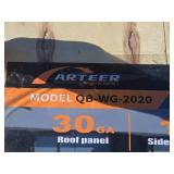 Steel Carport with Enclosed Sidewalls - 20x20 ft