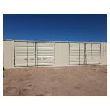 40ft High Cube Storage Container, 2 Large Side Doors