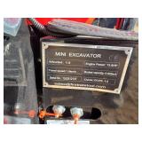 Mini Excavator CK13J - 13.5HP Compact Digger (Red)