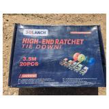 SDLanch 3.5M Ratchet Tie Down Straps Set - 20 Pieces