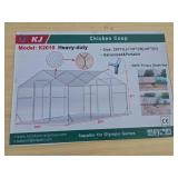 KJ Heavy-Duty Chicken Coop K2010 with Privacy Shade (No crate; see description)