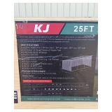 KJ 25x12ft Heavy-Duty Livestock Metal Shed - Model K2512 (No crate; see description)