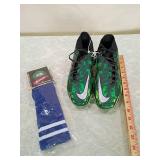 Nike Phantom GX Soccer Cleats Black/Green size 8 Nike Phantom GX Soccer Cleats Black/Green size 8