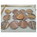 Round Wooden Coasters Set or candle holders Round Wooden Coasters Set or candle holders