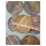 Round Wooden Coasters Set or candle holders Round Wooden Coasters Set or candle holders