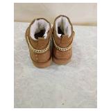 Brown Ankle Boots with Gold Chain Detail Guess brand size 10 Brown Ankle Boots with Gold Chain Detail Guess brand size 10