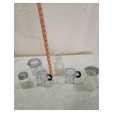 Glass Kitchen Collection - Jars, Cups and Syrup Pitcher Glass Kitchen Collection - Jars, Cups and Syrup Pitcher