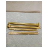 Gold Tone Curtain Rods Set Gold Tone Curtain Rods Set