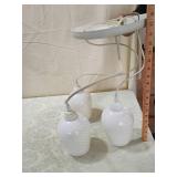 White Glass 3-Light Pendant Chandelier White Glass 3-Light Pendant Chandelier