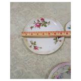 Floral glass plate set Floral glass plate set