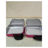 Pink Insulated Lunch Boxes Set of 2 Pink Insulated Lunch Boxes Set of 2