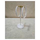 White and Gold Towel Stand Holder White and Gold Towel Stand Holder