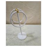 White and Gold Towel Stand Holder White and Gold Towel Stand Holder