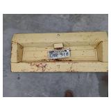 Kansas License Plate Display Box old tail gate heavy ,4ft Kansas License Plate Display Box old tail gate heavy ,4ft