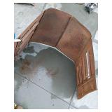 1940s Industrial Metal hood butterfly Panels 1940s Industrial Metal hood butterfly Panels