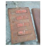 1940s Industrial Metal hood butterfly Panels 1940s Industrial Metal hood butterfly Panels