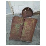 Metal Tractor Seat and hood Metal Tractor Seat and hood
