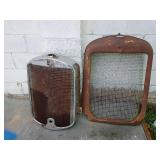 1930s Mack Truck Radiator Grilles and Shells 2 front ends old car parts collections 1930s Mack Truck Radiator Grilles and Shells 2 front ends old car parts collections