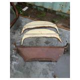 Original 1950s Chevrolet Fender Skirts and Trunk Panel Set and possible model t hood piece Original 1950s Chevrolet Fender Skirts and Trunk Panel Set and possible model t hood piece