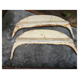 Original 1950s Chevrolet Fender Skirts and Trunk Panel Set and possible model t hood piece Original 1950s Chevrolet Fender Skirts and Trunk Panel Set and possible model t hood piece