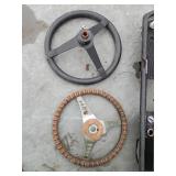 1960s Oldsmobile Dashboard and 2 Steering Wheel Set 1960s Oldsmobile Dashboard and 2 Steering Wheel Set
