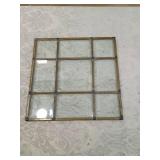 9-Panel Leaded Glass Window Section 9-Panel Leaded Glass Window Section
