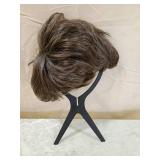 Dark Brown Human Hair Wig with Natural Wave Dark Brown Human Hair Wig with Natural Wave