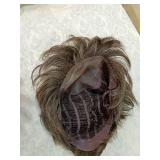 Dark Brown Human Hair Wig with Natural Wave Dark Brown Human Hair Wig with Natural Wave