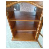 Oak Wall Display Cabinet with Glass Doors Oak Wall Display Cabinet with Glass Doors