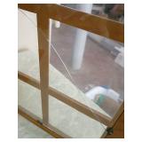 Oak Wall Display Cabinet with Glass Doors Oak Wall Display Cabinet with Glass Doors