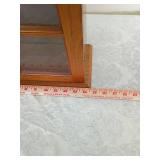 Oak Wall Display Cabinet with Glass Doors Oak Wall Display Cabinet with Glass Doors