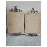 French Fashion Canvas Art with Decorative Metal Frame French Fashion Canvas Art with Decorative Metal Frame