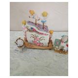 Decorative Musical Piano with Cherubs and Roses Decorative Musical Piano with Cherubs and Roses