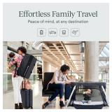 Guava Family Travel Crib Includes Lightweight Backpack Design | Certified Baby Safe Portable Crib | Folding Play Yard, Comfy Mattress for Babies, Toddlers | Compact Baby Travel Bed - Retail: $300