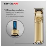 BaBylissPRO FXONE Hair Trimmer with Interchangeable Battery, Electric Trimmer for Men, Titanium T-Blade for All Hair, Up to 3-Hour Runtime - Retail: $260