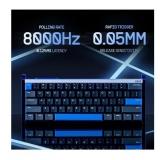 IQUNIX EZ60 Gaming Keyboard, 60% RGB Mechanical Keyboard, 61 Keys with Star Trail Magnetic Switches, Rapid Trigger, Adjustable Actuation, Double Shot PBT Keycaps, for Win/Mac Laptop PC - Retail: $190