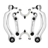Front Upper and Lower Control Arm with Ball Joint, Suspension Control Arm Kit 6 Pcs Compatible with BMW 5 7 Series 535i GT 550i GT 740i 740Li 750i 760Li Alpina B7 Front Control Arm Kit - Retail: $334